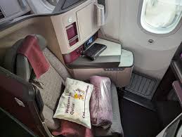 review qatar airways b787 9 business