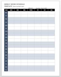7 day shifts, 2 days off, 7 swing shifts, 2 days off, 7 night shifts, 3 days off. Free Work Schedule Templates For Word And Excel Smartsheet
