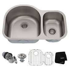 Still, even the best stainless steel sinks can be a bit excessively loud to some ears (water or kitchenware hitting the bottom surface). 30 Undermount 16 Gauge Stainless Steel 60 40 Double Bowl Kitchen Sink