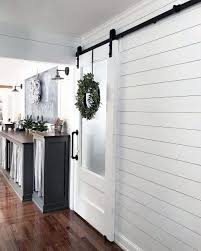 Frosted Glass Barn Door For Pantry