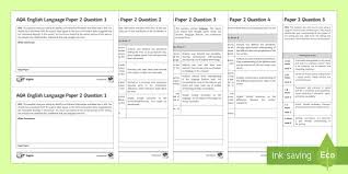 You should pay with cash here. Gcse Aqa English Language Paper 2 Marking Activity Sheets