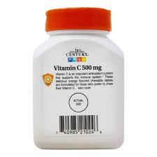 Calcium (as calcium carbonate) 30 mg 3%. 21st Century Chewable Vitamin C Orange 500 Mg 110 Tablets Evitamins Com