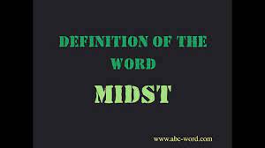 Definition of the word "Midst" - YouTube