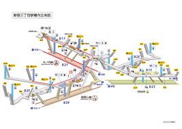 新宿三丁目駅M09F13 | 路線・駅の情報 | 東京メトロ