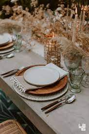 Boho Bronze Wedding Table Decor Ideas