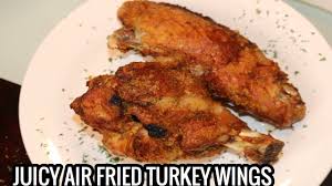 how to air fry large turkey wings you