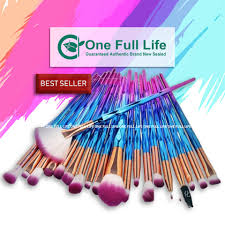 unicorn makeup brush set 20 piece