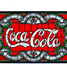 Coca Cola Victorian Stained Glass