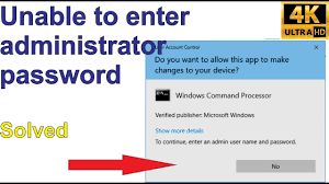 If prompted, enter a username and password that grants admin rights to the computer. To Continue Type An Administrator Password Then Click Yes Button Greyed Out Solved Youtube