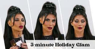 this holiday makeup only takes 5