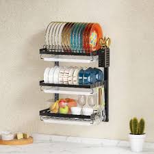Wall Mounted Dish Drying Rack Stainless