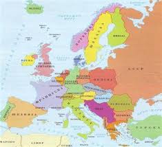 Plan mi je otić u rusiju na ljeto. Mapa Evrope Sa Glavnim