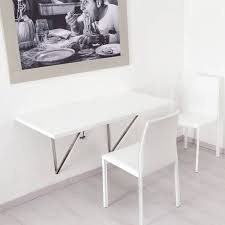 wall mounted folding table space