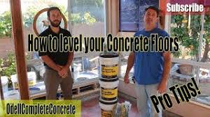self level your concrete floors