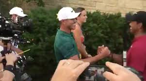It's probably for the best on koepka's part. Tiger Woods Sticks Around For Congratulatory Hug With Brooks Koepka Jena Sims