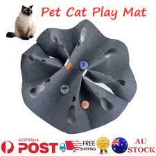 pet cat toy hole blanket cat