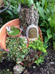 diy fairy gardens made from broken pots
