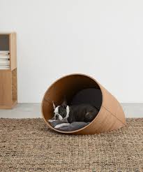 Danish design penguin check deluxe slumber dog bed. Kyali Oval Pet Bed Medium Natural Ash Grey Made Com