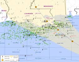 Map All Of The Major Oil And Gas Rigs And Wells That Are In