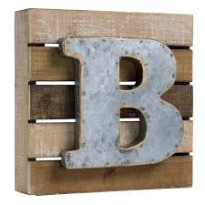Wood Rustic Letter Block
