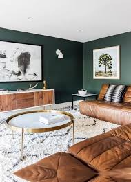 wohnzimmer dekor ideen grüne wandfarbe