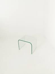 Curved Glass Waterfall Coffee Table