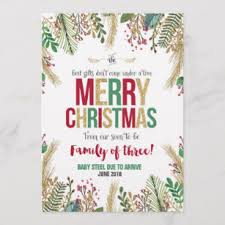 Christmas Cards That Announce Pregnancy Christmas Cards