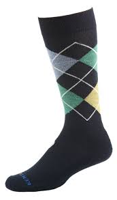 Kentwool Mens 19th Hole Collection Argyle Golf Socks United Mileageplus Golf