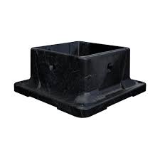 Eapele 4x4 wood fence post anchor base, 13ga thick steel and black powder coated,come with wood screws and concrete anchors. Peak Products 4 In X 4 In Plastic Post Anchor 4080 The Home Depot