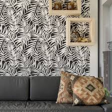 Jungle Palm Wall Stencil Fl Design