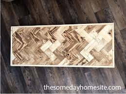 Assemble boards for table top. Free Plans For Simple Diy Herringbone Table Top The Someday Home