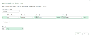replace null values in excel power query