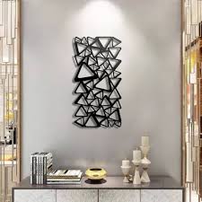 Geometric Vertical Metal Wall