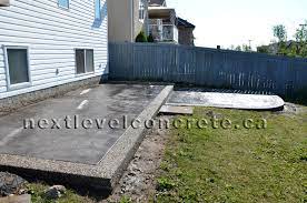 Edmonton Concrete Patio Next Level