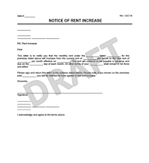 Create A Rent Increase Notice In Minutes Legal Templates