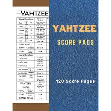 But it might be fun to get a set of triple. Yahtzee Score Sheets Large Print Yahtzee Game Score Pad Yahtzee Score Book Yatzee Score Cards Dice Board Game 120 Large Print Pages 8 5 X 11 Inches By Game Scorebooks Prints