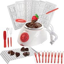 electric chocolate melting pot gift set