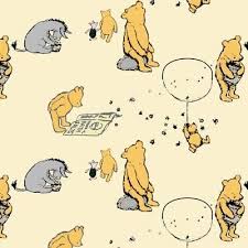 winnie the pooh fabric wallpaper and