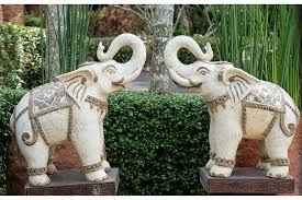 White Ceramic Elephant Sculpture Buy