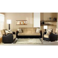 Peron Cream Futon Sofa El Dorado