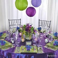 You'll find over 200 different supplies to help you create the perfect centerpieces for. Purple And Green Wedding Tables