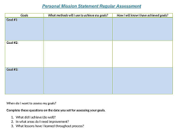 personal mission statement exles