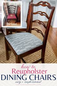 How To Reupholster Dining Chair Covers