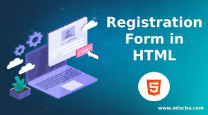 build registration form in html code