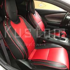 Red Artificial Leather Seat Covers