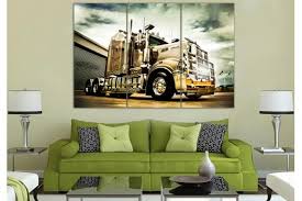 Flatbed Truck Canvas Kenworth Wall