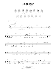 Download piano sheet music in easy level (level 3) for classical, folk, ragtime, and latin styles. Piano Man Easy Guitar Print Sheet Music Now