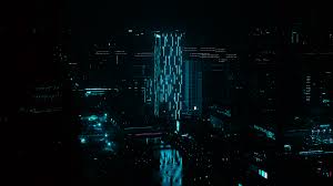 Los fondos de pantalla pueden ser muy variados pues depende del gusto de los usuarios. Edificios En Ciudad De Noche Con Iluminacion Neon Azul Fondo De Pantalla 4k Ultra Hd Id 3465