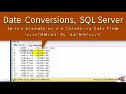 sql date conversion convert date