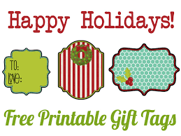 Free Printable Holiday Gift Tags Happiness Is Homemade